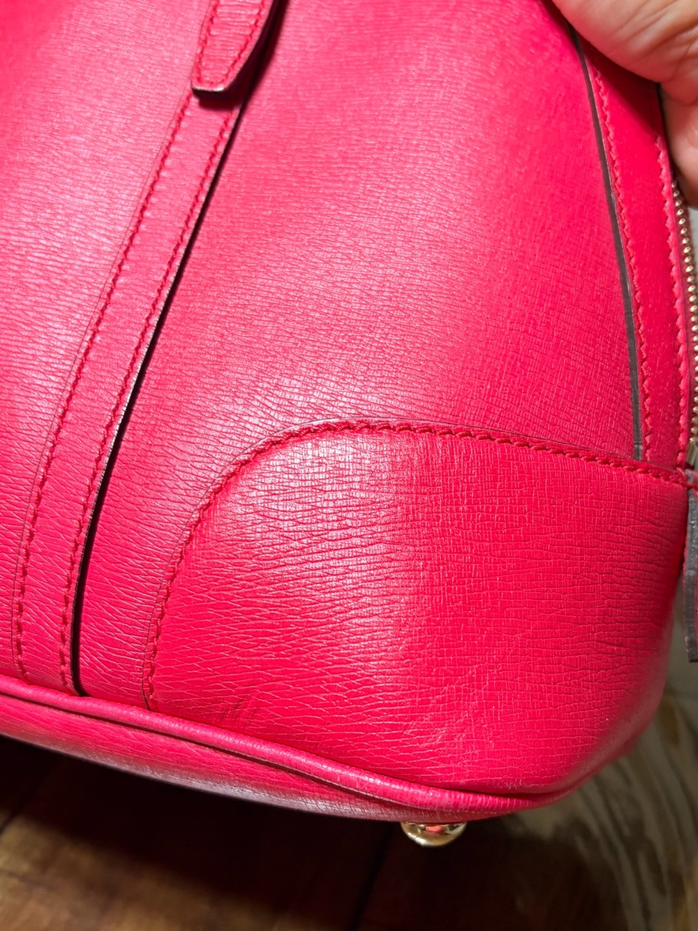 Gucci Hot Pink Dome Satchel with Gold Hardware - Picture 9 of 16